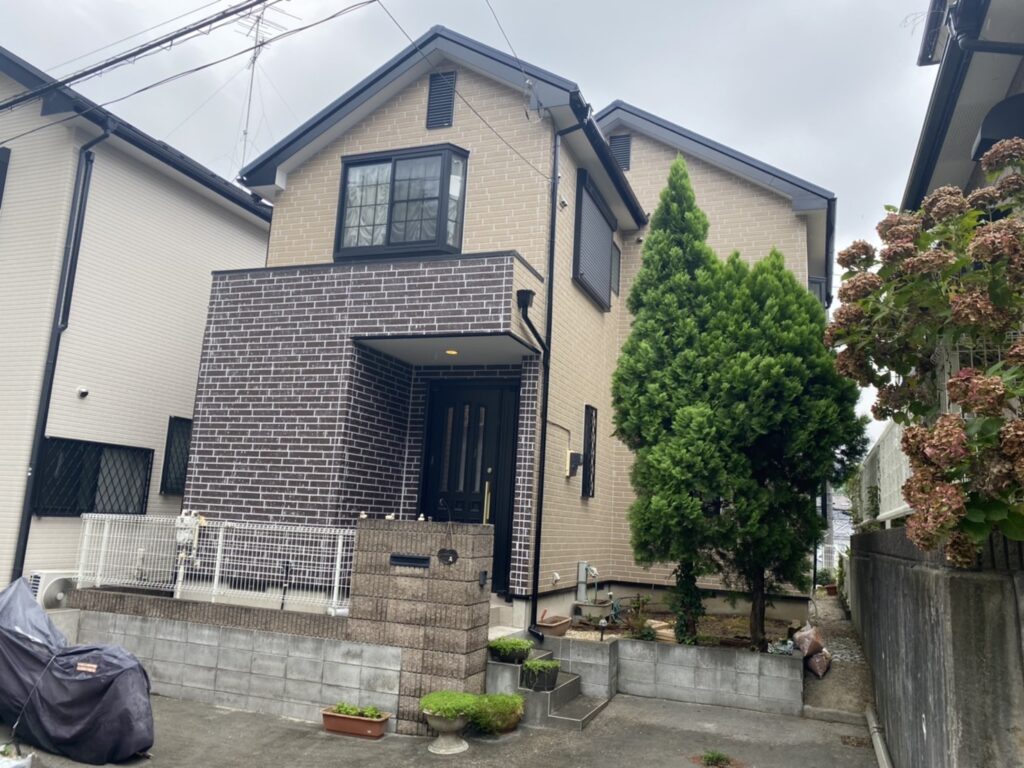 八王子市　外壁塗装(2色塗り)　T様邸